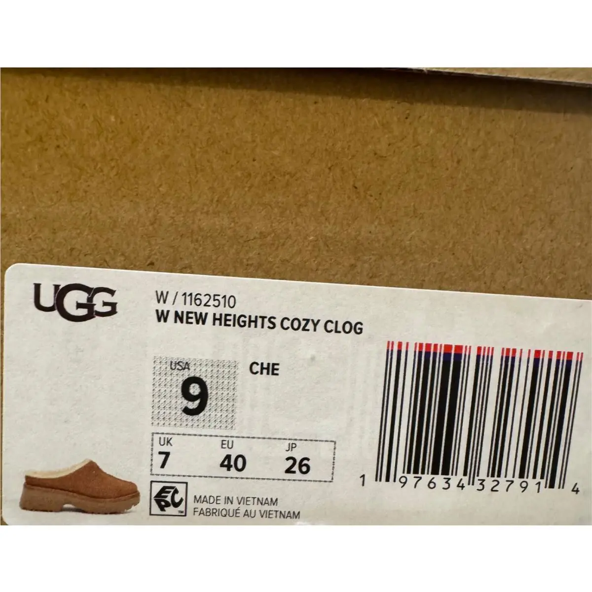 UGG shoes - Ugg New Heights Cozy Clogs - Chestnut 7