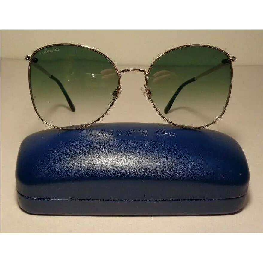 Lacoste L224S Gold Green Women`s Sunglasses