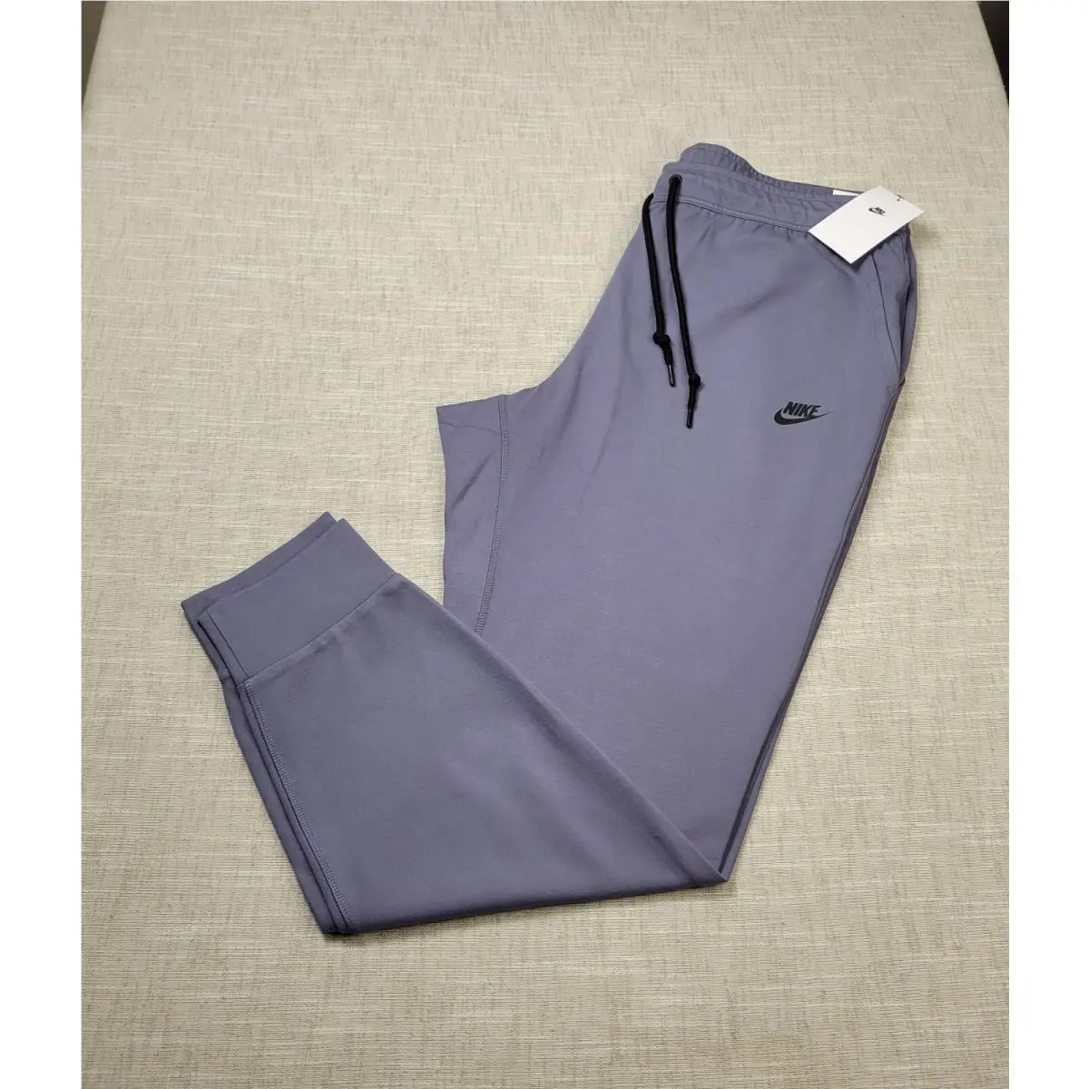 Nike Tech Knit Jogger Pants XL Mens Carbon Gray Black Lightweight Tapered