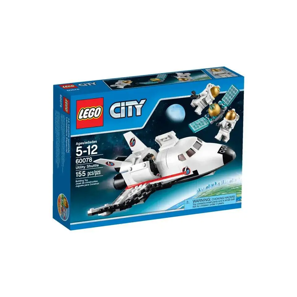 Lego Utility Shuttle 60078 Town Minifigure Building Set