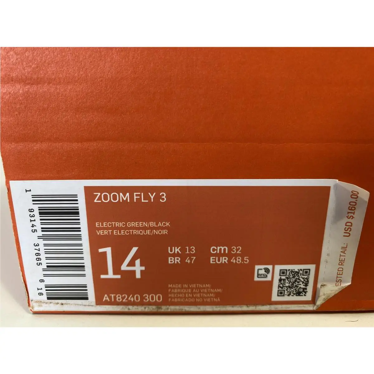 Nike shoes - Zoom Fly 3 - Zoom Fly - Electric Green/Black 10
