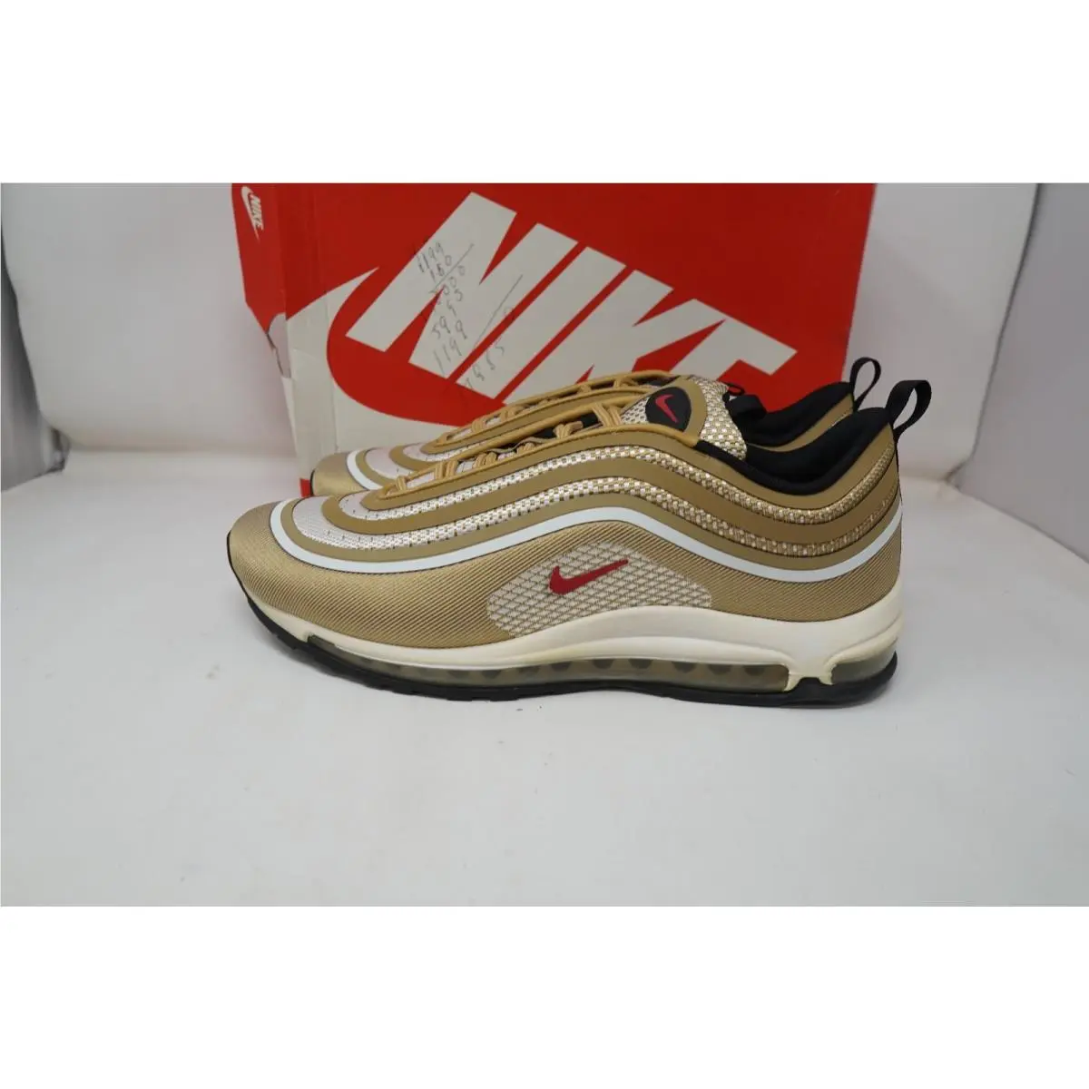Nike shoes - Nike Air Max 97 - Air Max - 918356-700 - Gold, Manufacturer: Metallic Gold/University Red-Black-White 0