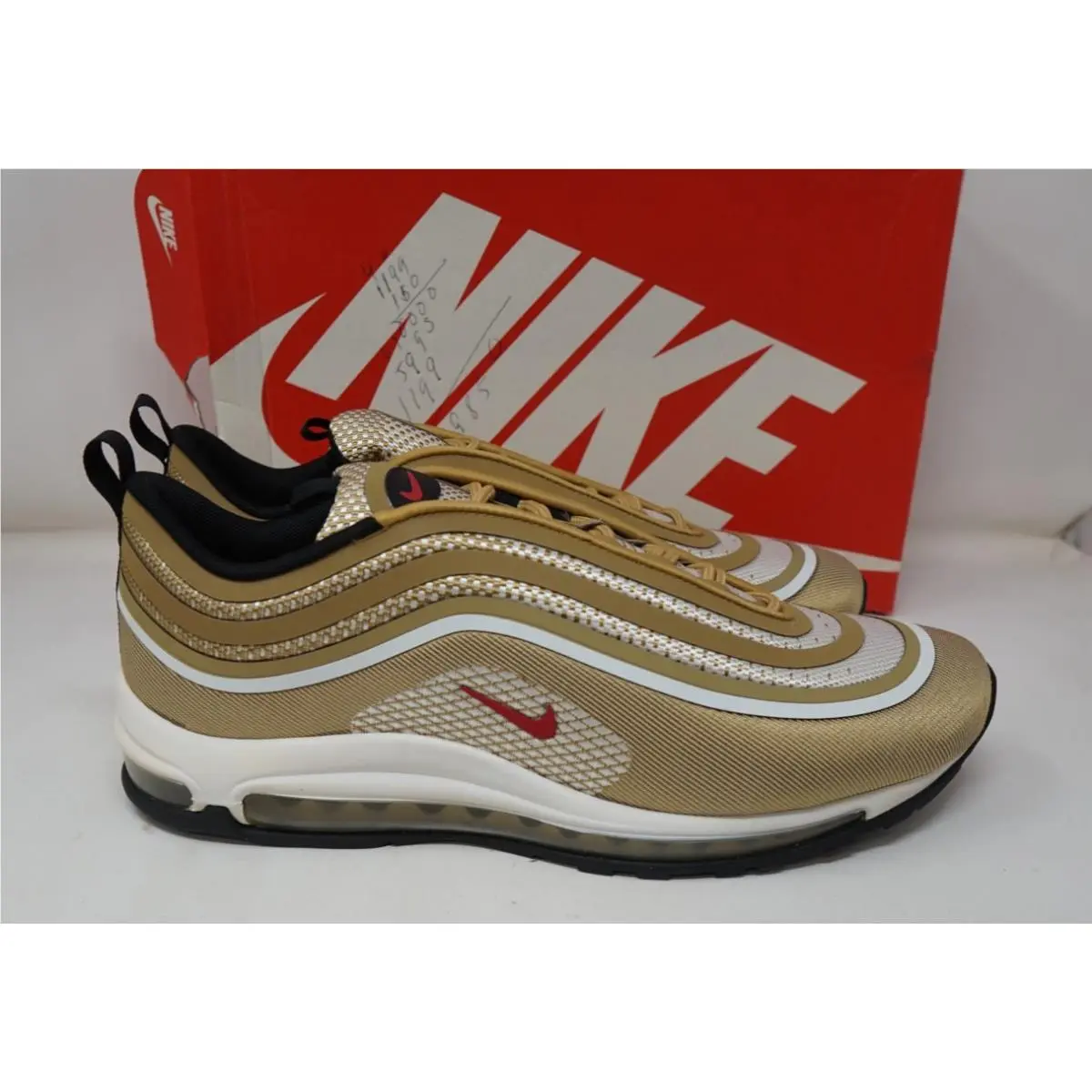 Size 12.5 -  Air Max 97 Metallic Gold by Nike