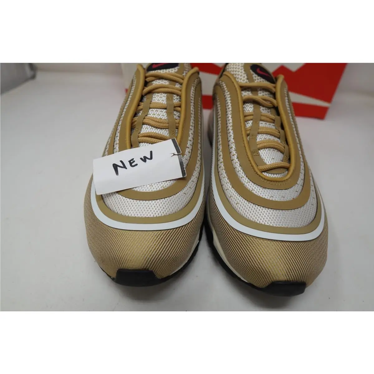 Nike shoes - Nike Air Max 97 - Air Max - 918356-700 - Gold, Manufacturer: Metallic Gold/University Red-Black-White 8