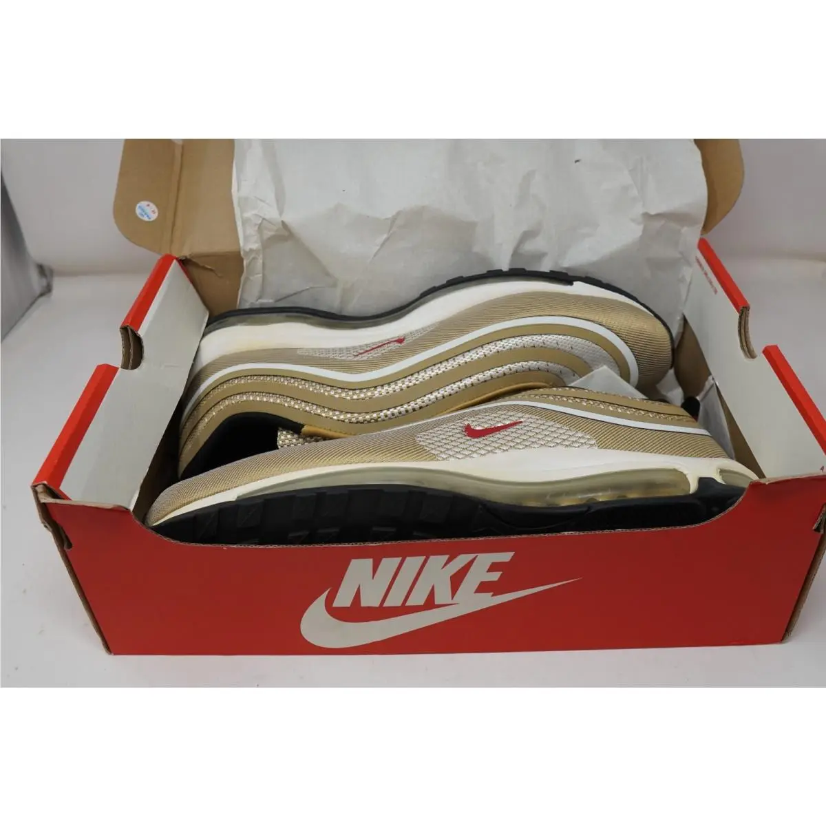 Nike shoes - Nike Air Max 97 - Air Max - 918356-700 - Gold, Manufacturer: Metallic Gold/University Red-Black-White 1