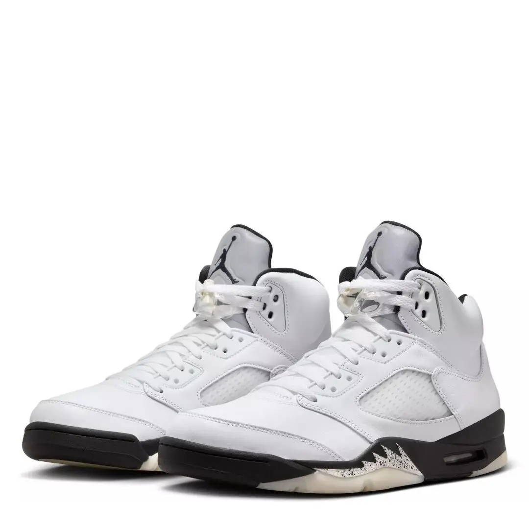 Nike Air Jordan 5 Retro ‘black White’ GS Size 7Y 440888-110 No Box Lid