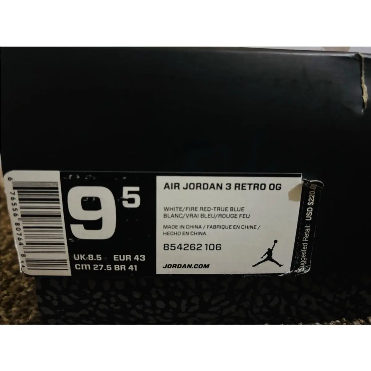 Nike shoes - Air Jordan 3 - Air - 854262-106 - White 4