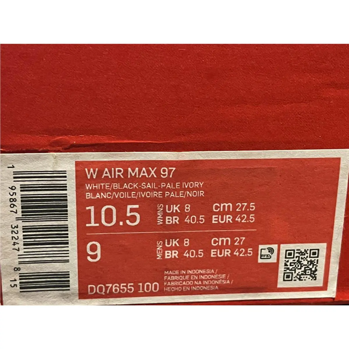 Nike shoes - Nike Air Max 97 - Air Max - DQ7655-100 - White (UPC: 0195867322478) 6