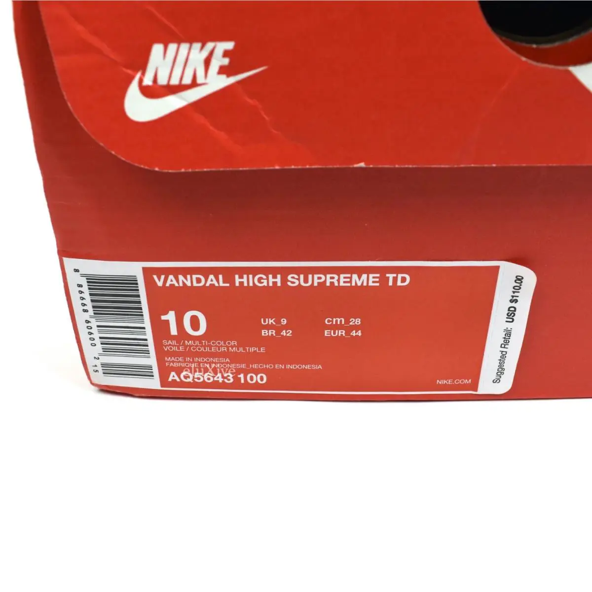 Nike shoes - Nike Vandal High - Vandal High - AQ5643-100 - White 10