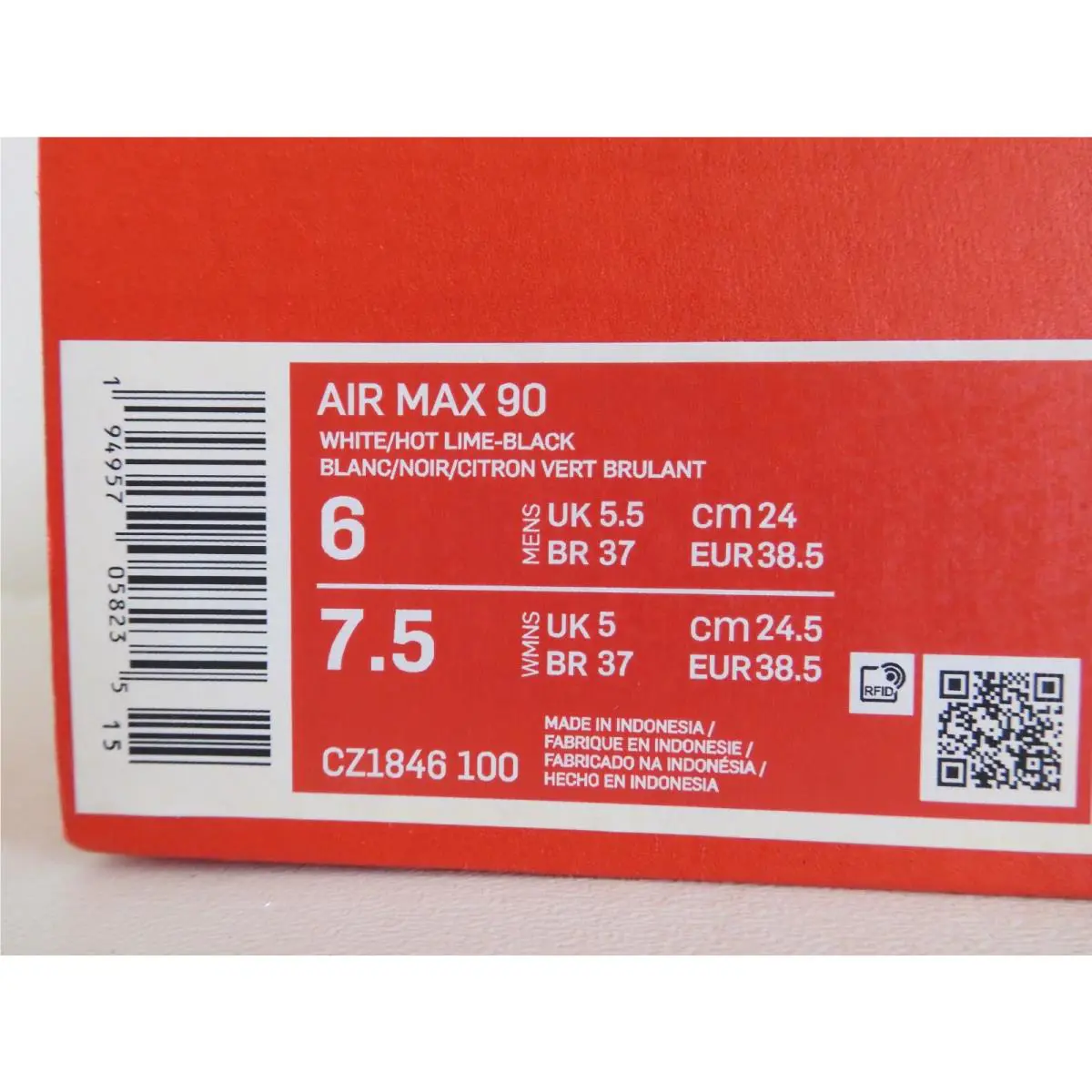 Nike shoes - Nike Air Max 90 - Air Max - White (UPC: 194957058235) 3
