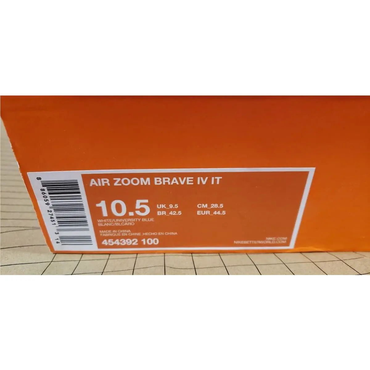 Nike shoes - Nike Air Zoom Brave - Air Zoom Brave - 454392-100 - Blue (UPC: 886059274513) 0