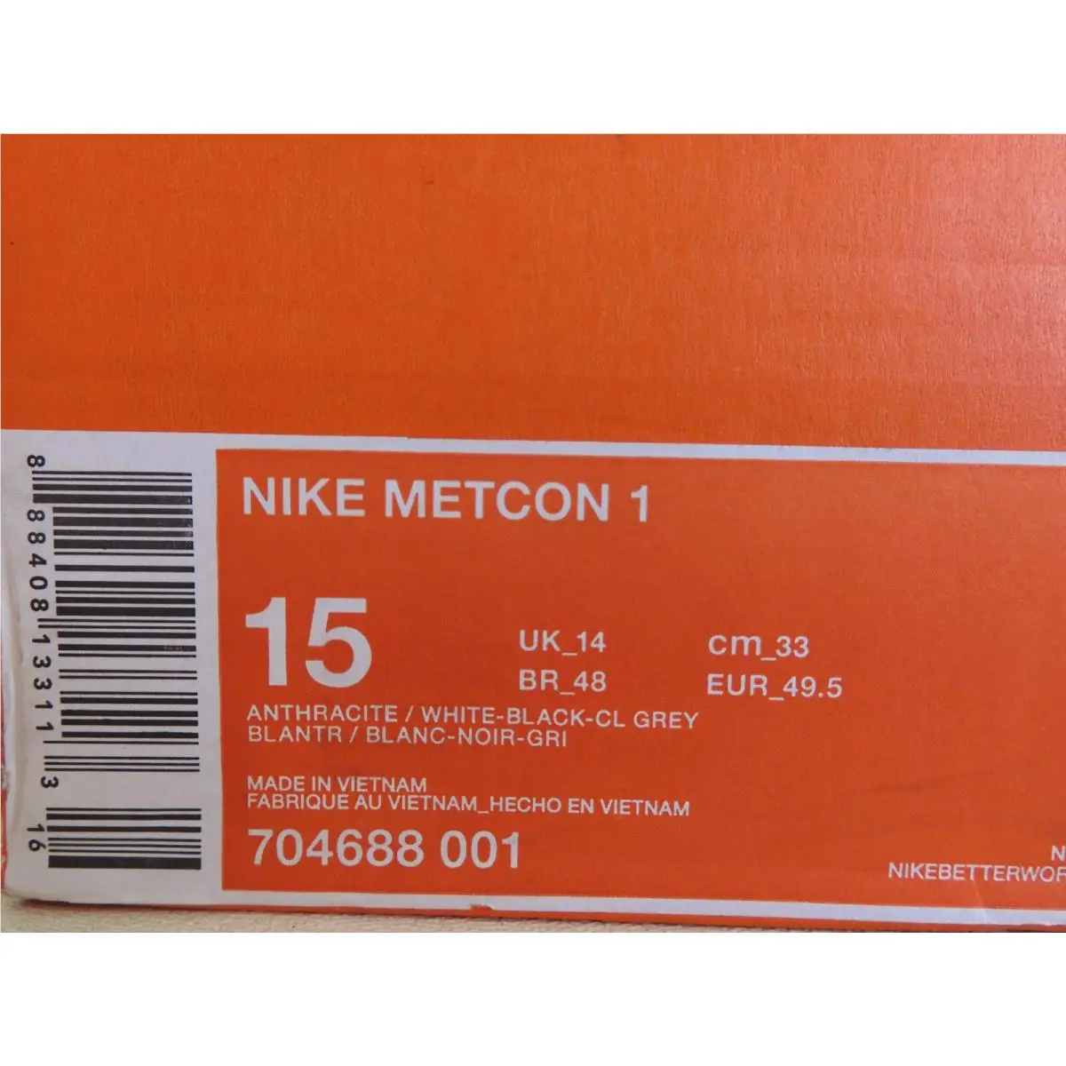 Nike shoes - Nike Metcon 1 - Metcon - 704688 001 - Black (UPC: 888408133113) 4