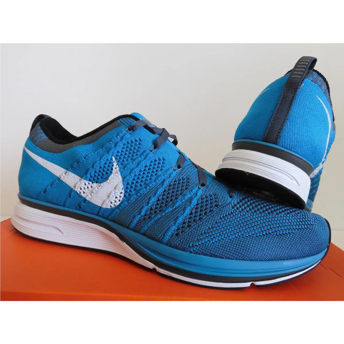 Nike shoes - Nike Flyknit Trainer+ - Flyknit - Blue (UPC: 886668353449) 0