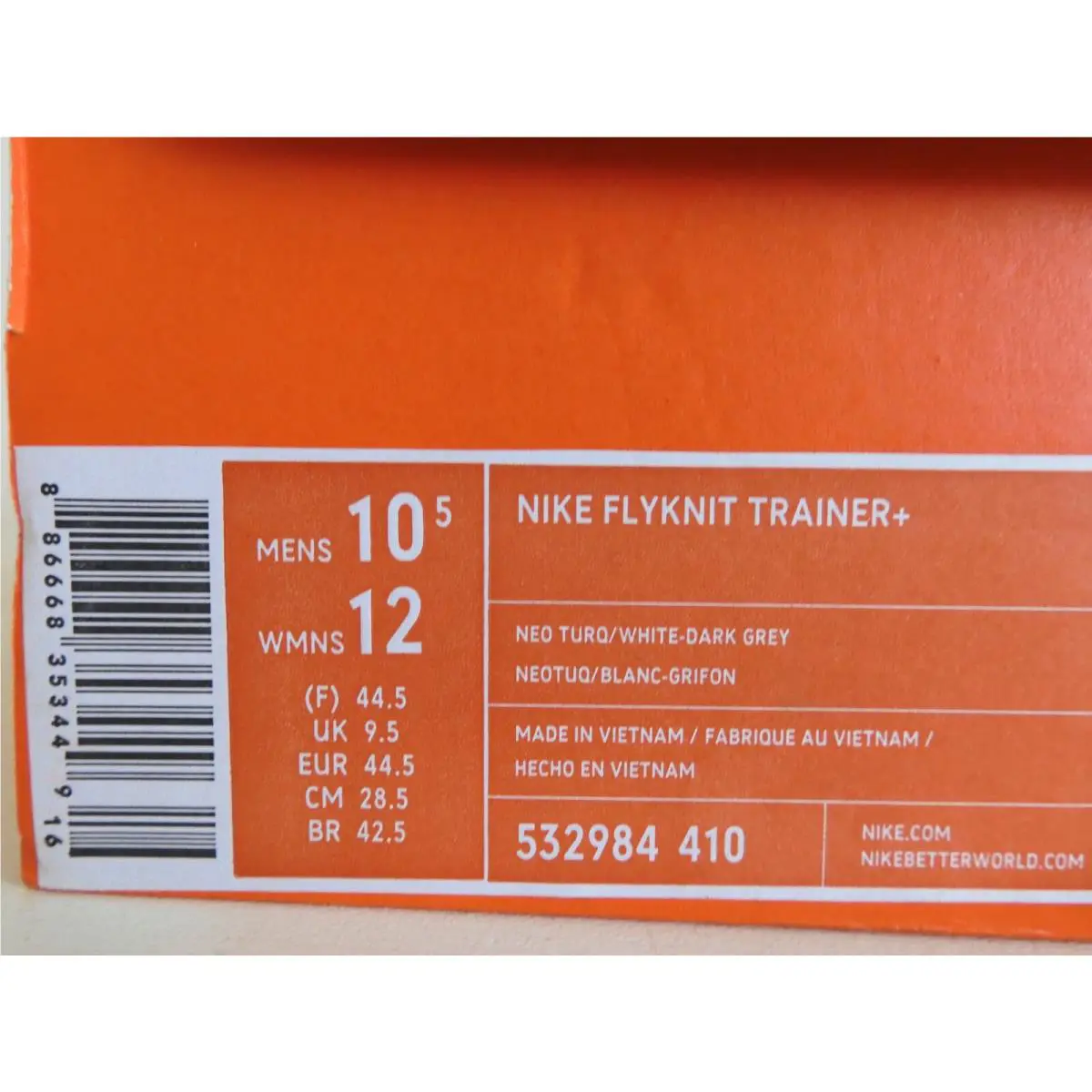 Nike shoes - Nike Flyknit Trainer+ - Flyknit - Blue (UPC: 886668353449) 3