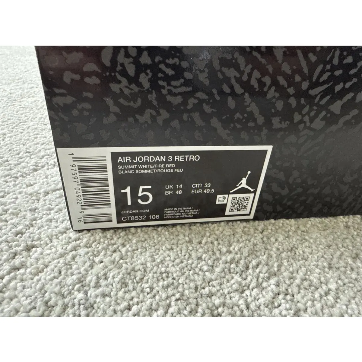 Nike shoes - Jordan 3 - White 0