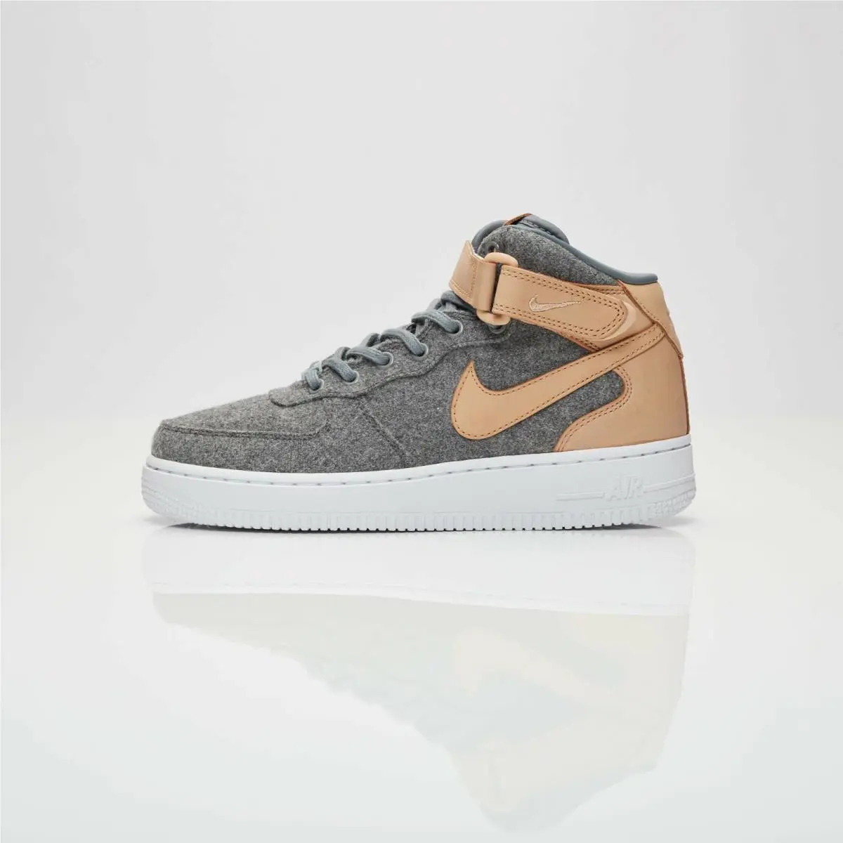 Nike shoes - Nike Air Force 1 - Air Force - 857666-001 - Cool Grey-Vachetta Tan-White 1