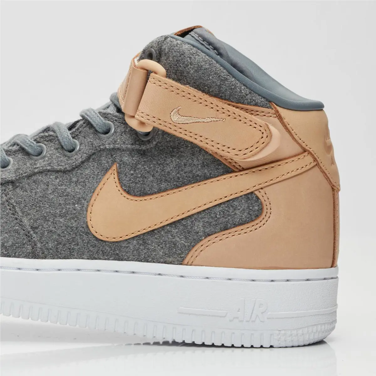 Nike shoes - Nike Air Force 1 - Air Force - 857666-001 - Cool Grey-Vachetta Tan-White 4