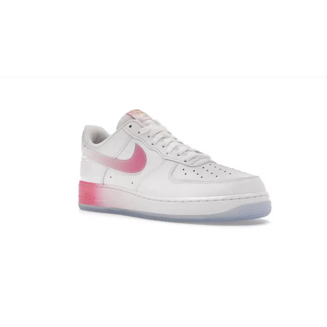 Men`s Nike Air Force 1 07 Prm White/lotus Pink-yellow Gold - White/LotusPink-Yellow Gold