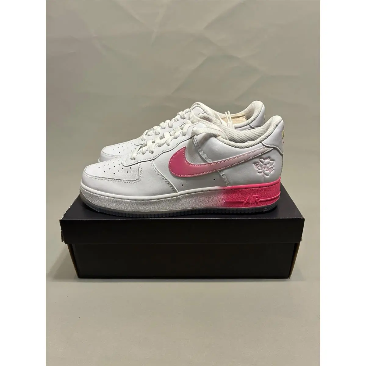 Nike Air Force 1 `07 Prm White/lotus Pink-yellow Gold Lotus Flower FD0778-100 - White