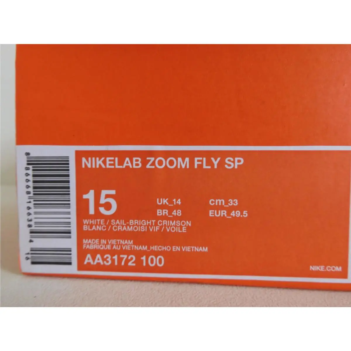 Nike shoes - Nike Zoom Fly SP - Zoom Fly - White (UPC: 886668166384) 5