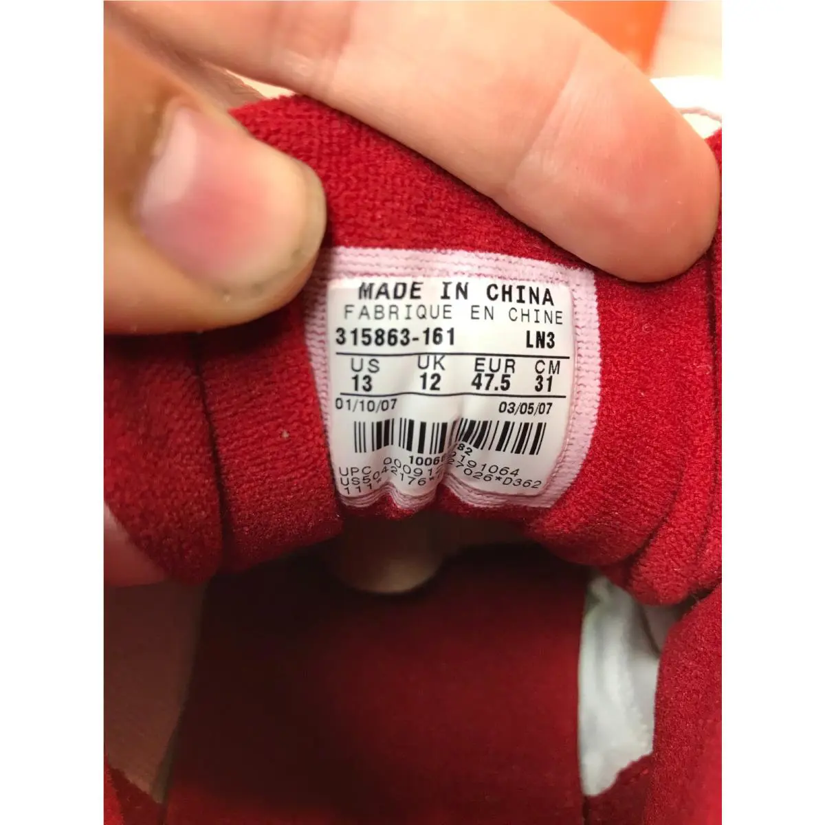 Nike shoes - Nike Air Max Sensation - Air Max Sensation - 315863-161 - University Red / White 8