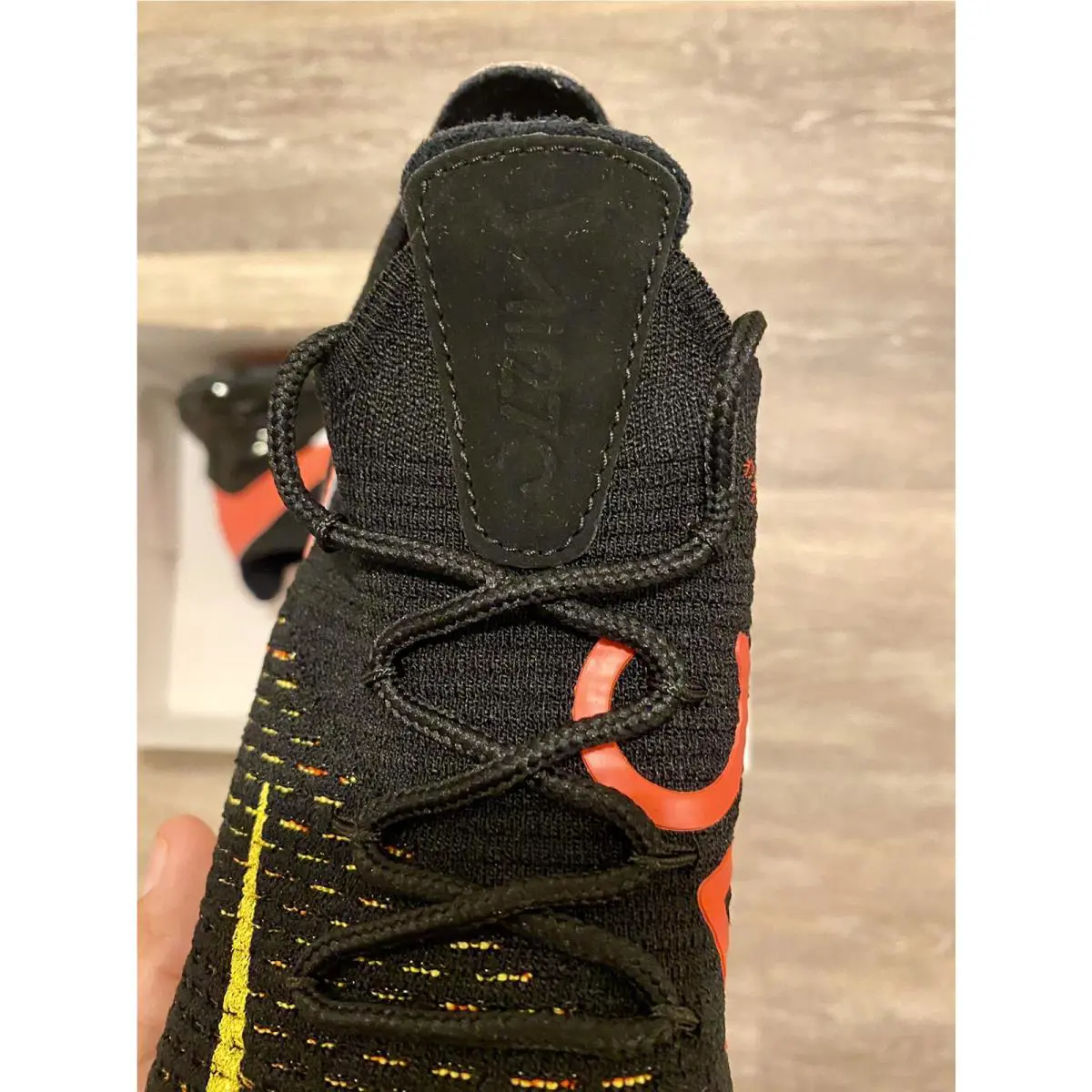 Nike shoes - Nike Air Max 270 Flyknit - AH6803-003 - Black-Yellow Strike-Bright Crimson (UPC: 887226243943) 6