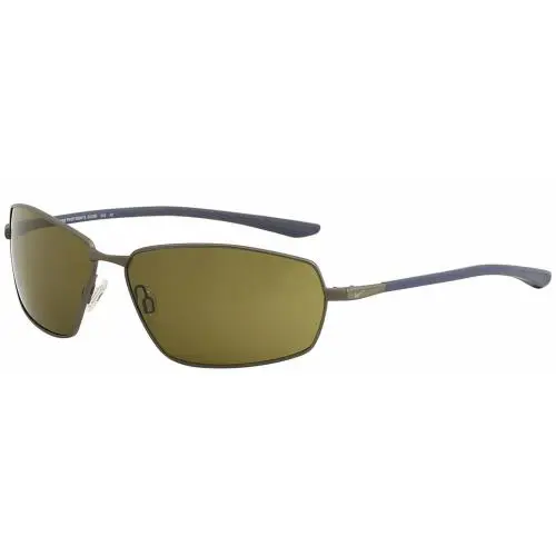 Nike EV1092-043 Pivot Six E Men`s Satin Pewter Sunglasses Green Lens - Frame: Multicolor, Lens: Green