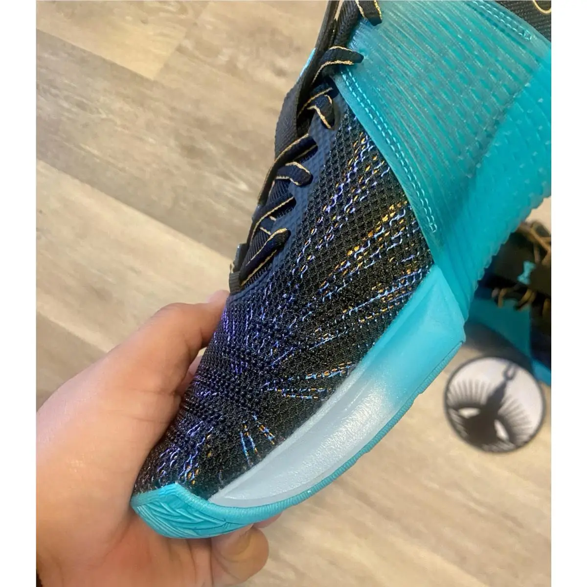 Nike shoes - Nike Metcon 9 AMP - Metcon AMP - HF1395-001 - Dusty Cactus / Black / Psychic Blue (UPC: 197602671698) 2