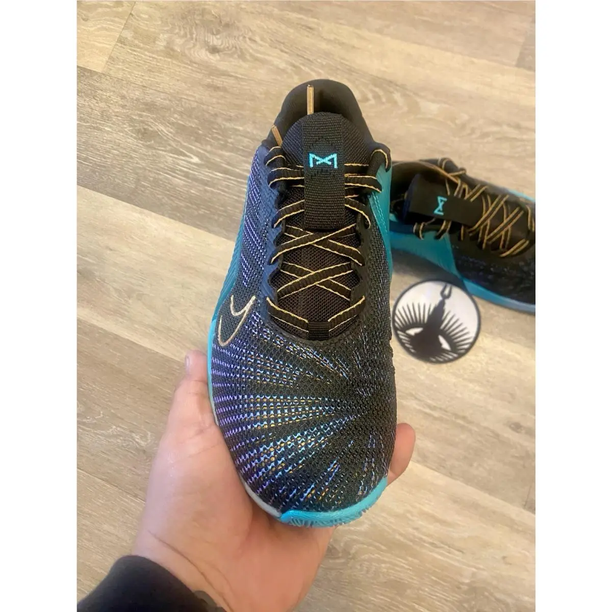 Nike shoes - Nike Metcon 9 AMP - Metcon AMP - HF1395-001 - Dusty Cactus / Black / Psychic Blue (UPC: 197602671698) 4