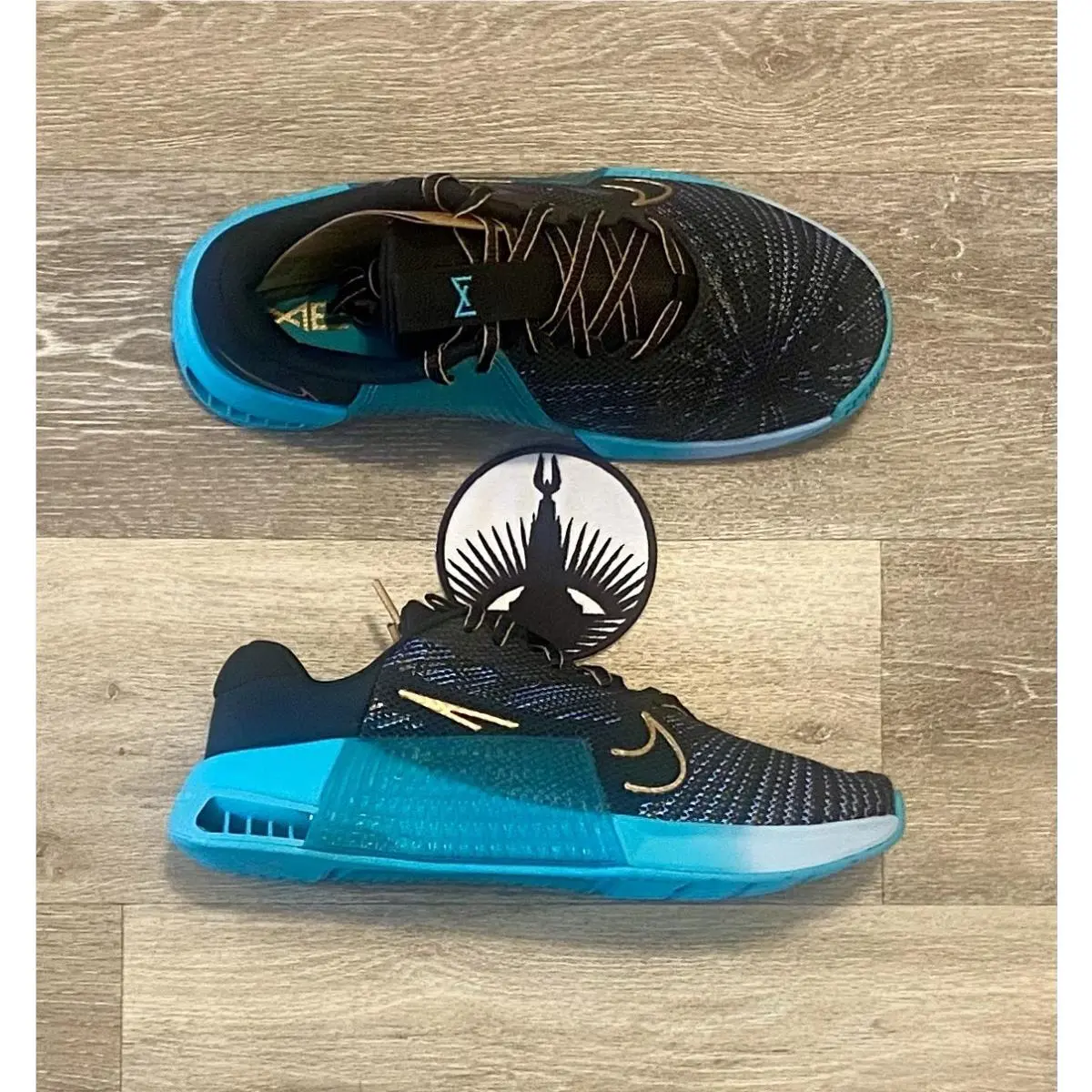 Nike shoes - Nike Metcon 9 AMP - Metcon AMP - HF1395-001 - Dusty Cactus / Black / Psychic Blue (UPC: 197602671698) 5