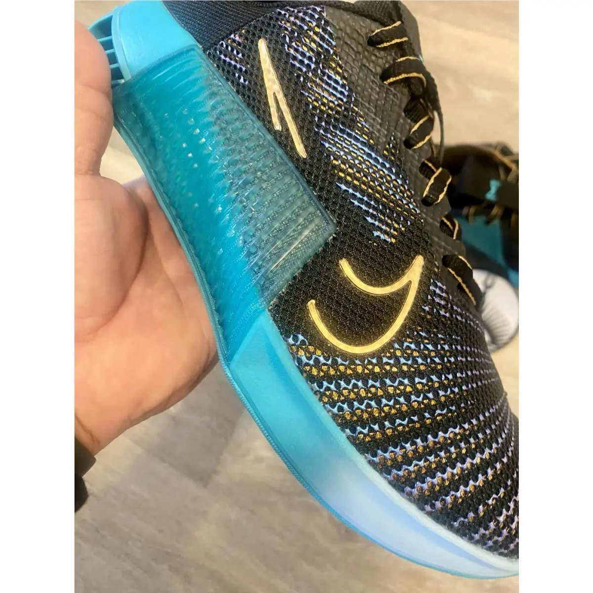 Nike shoes - Nike Metcon 9 AMP - Metcon AMP - HF1395-001 - Dusty Cactus / Black / Psychic Blue (UPC: 197602671698) 7