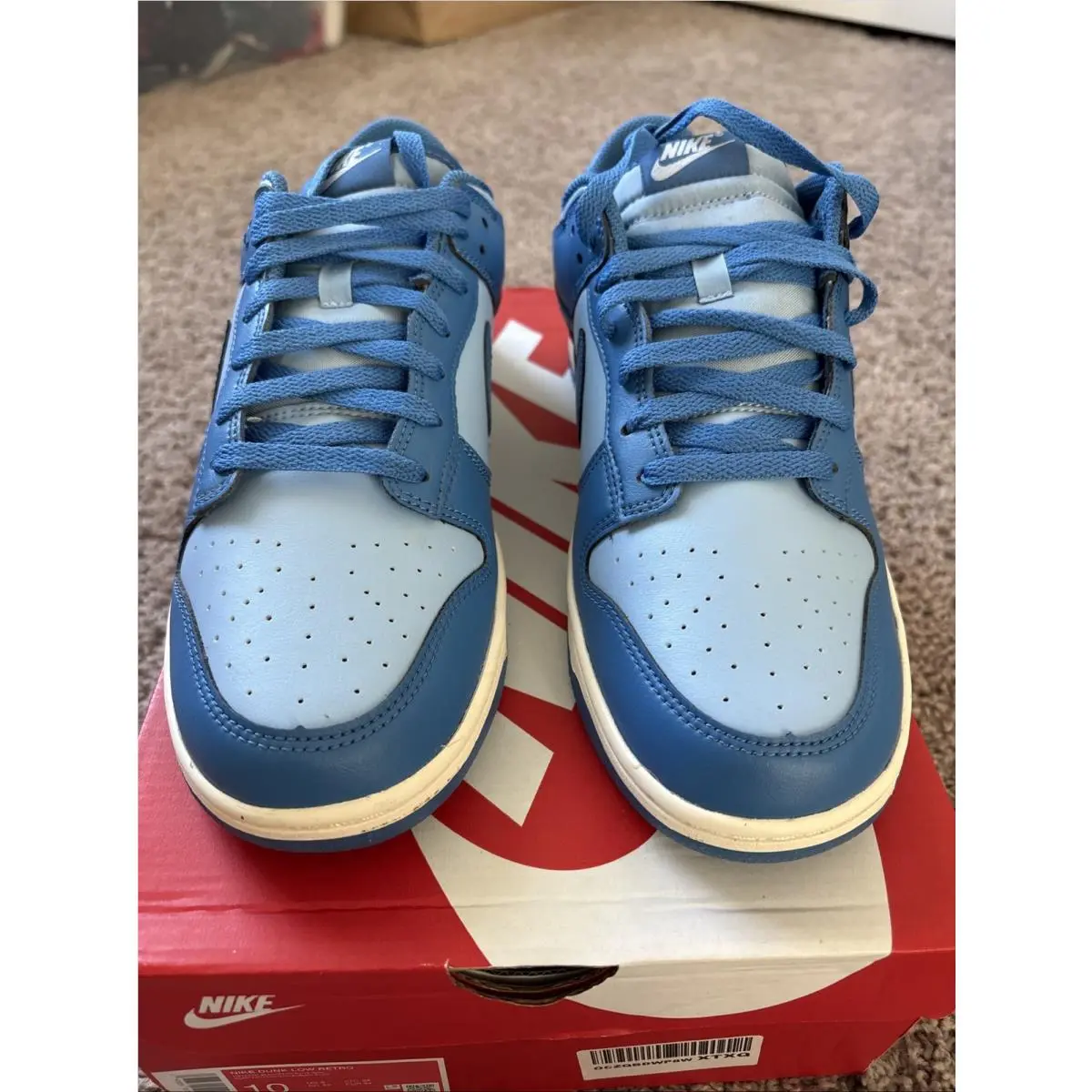 Nike Dunk Low Retro Psychic Blue Sail Casual Sneakers HF5441-400 Men`s Sizes 10