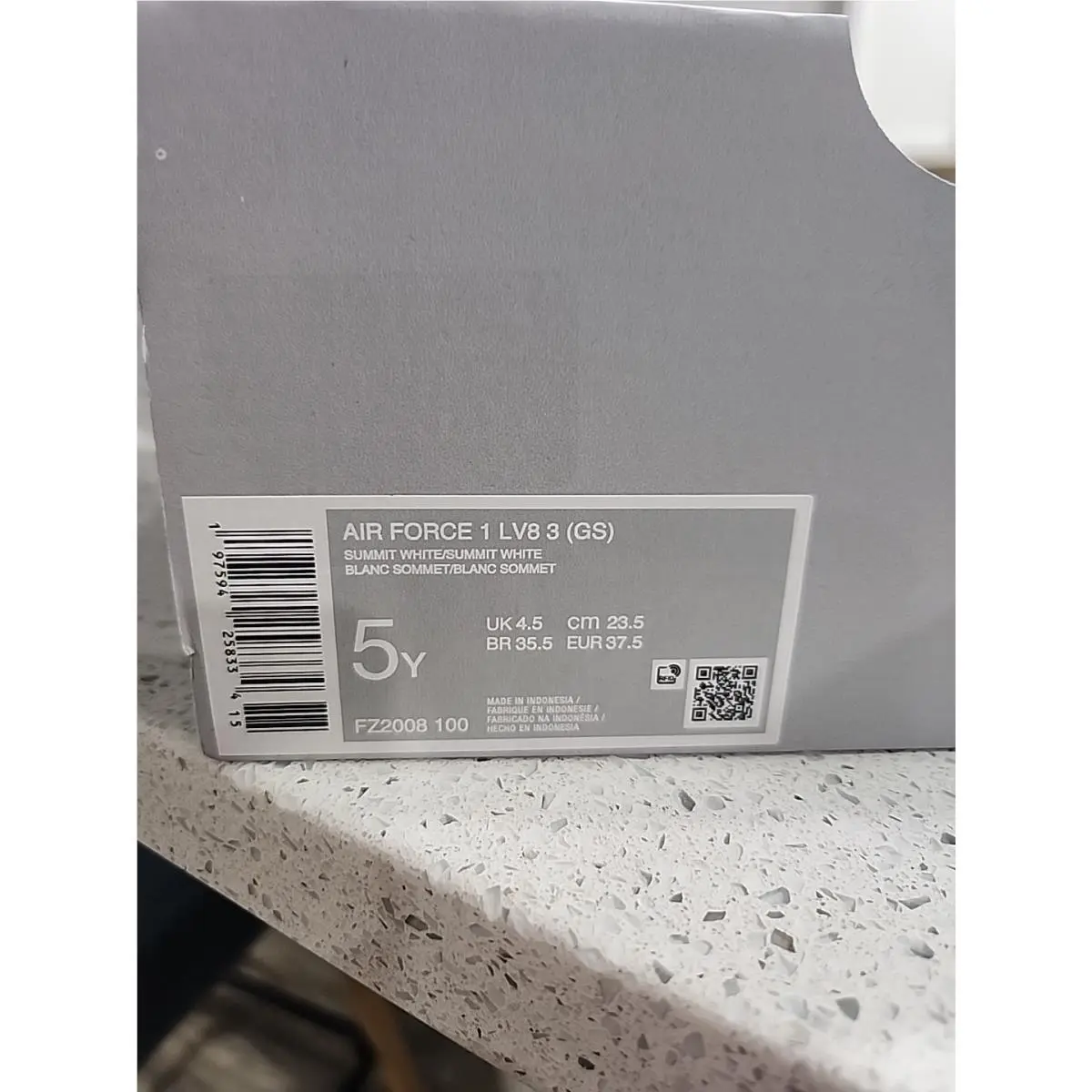 Nike shoes - Air Force 1 LV8 3 (GS) - White (UPC: 197594254978) 12