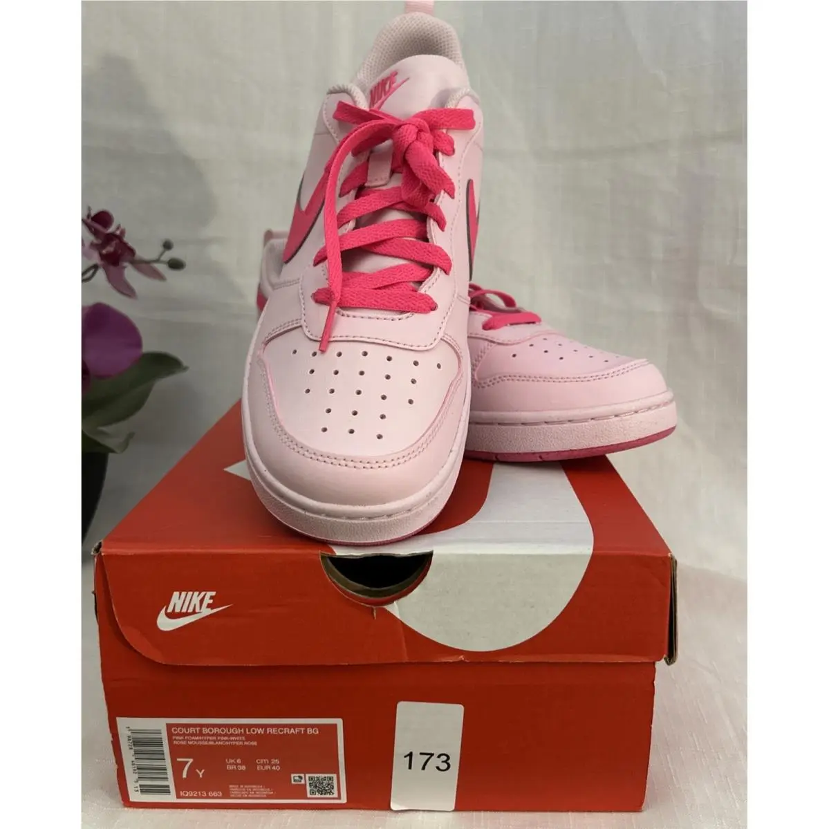 Nike shoes - Court Borough Low Recraft (GS) - DV5456 105 - Pink 0