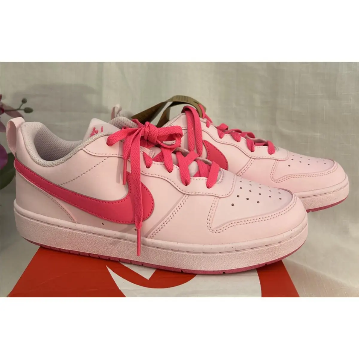 Nike shoes - Court Borough Low Recraft (GS) - DV5456 105 - Pink 3
