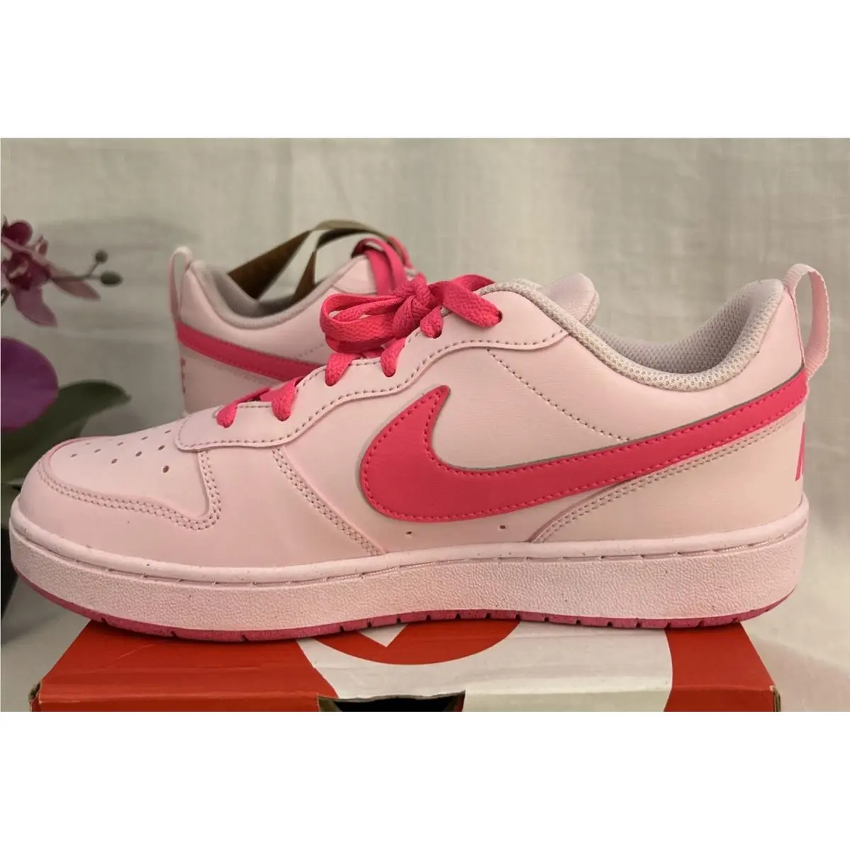 Nike shoes - Court Borough Low Recraft (GS) - DV5456 105 - Pink 4