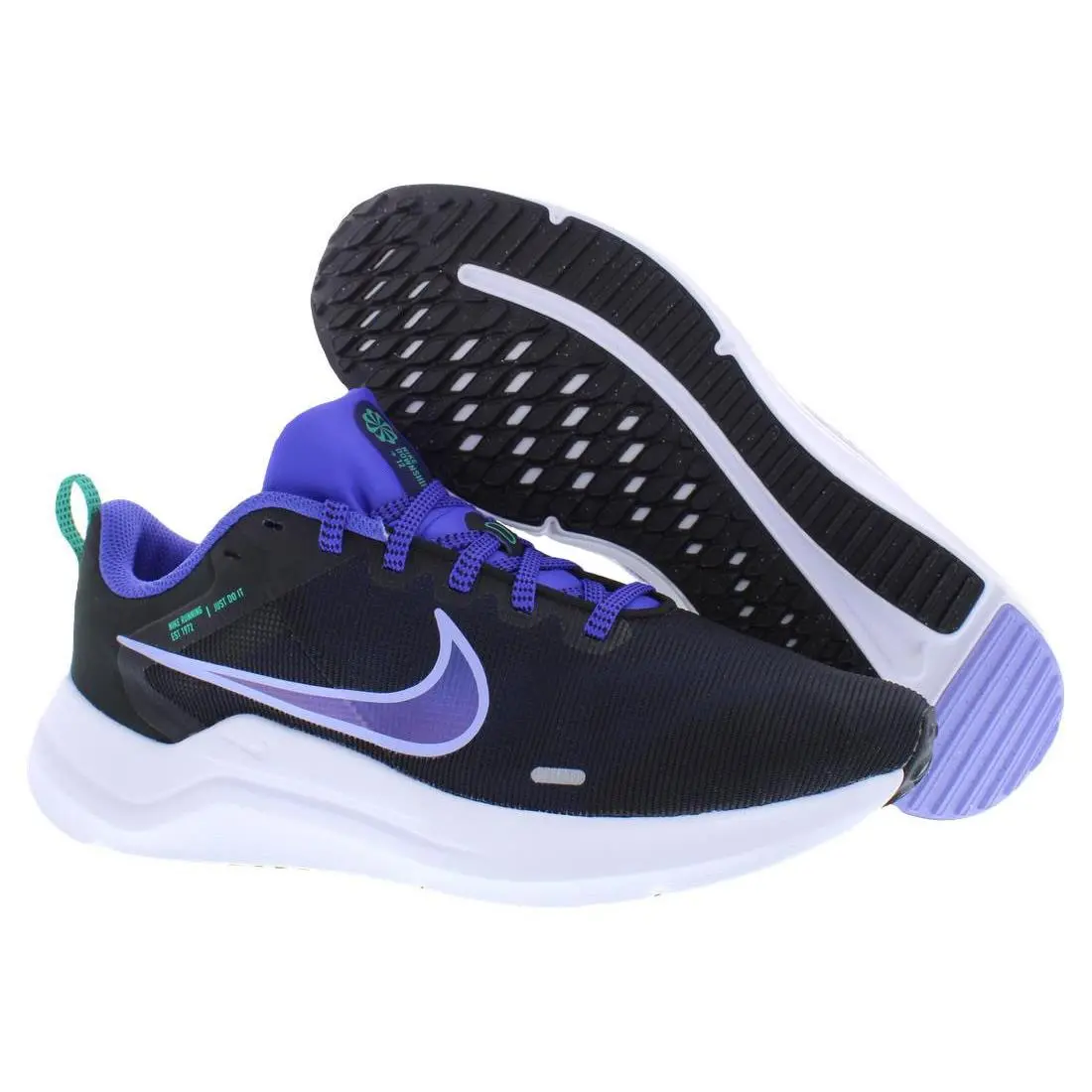 Nike Downshifter 12 Womens Shoes Size 8 Color: Black/light Thistle/lapis