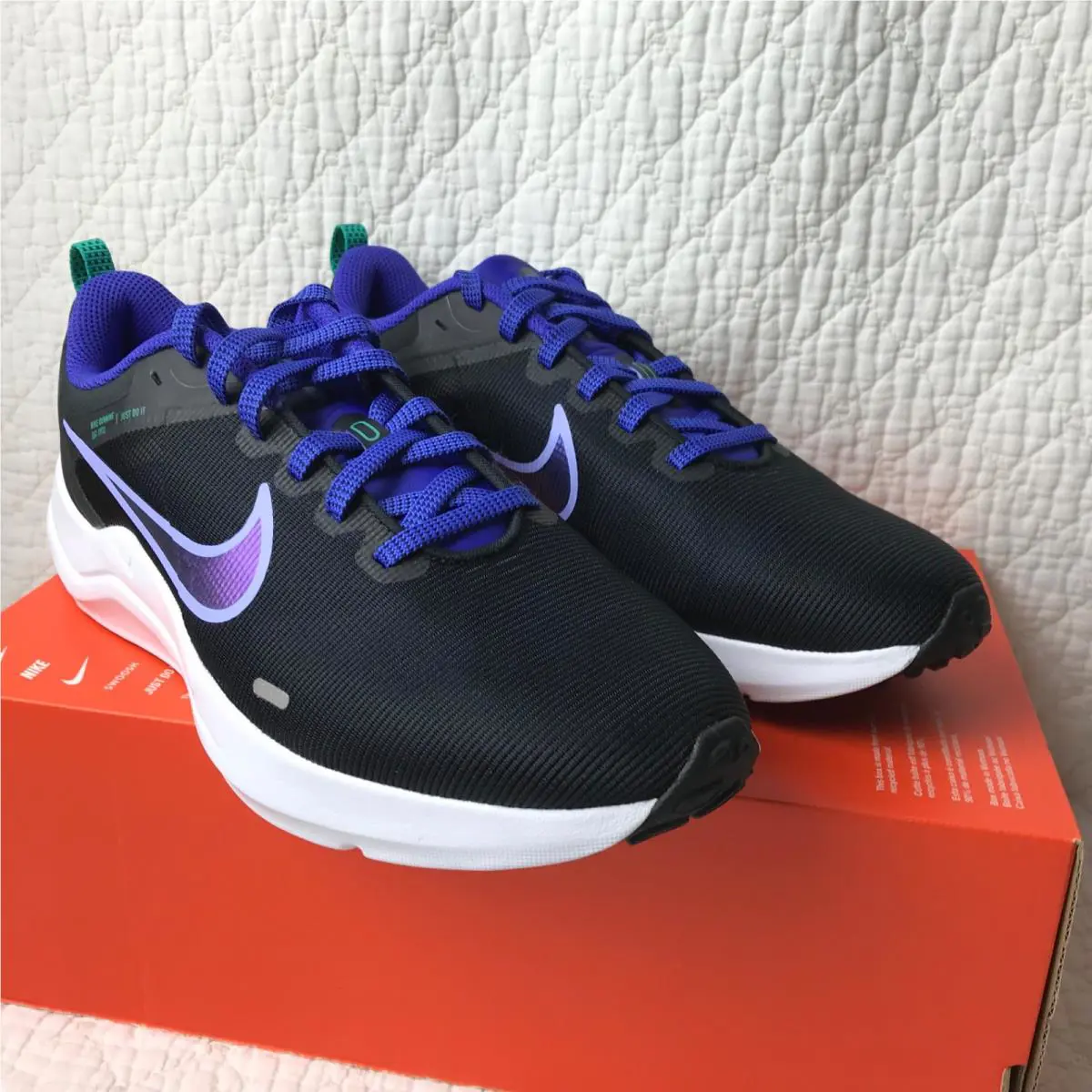 Nike shoes - Nike Downshifter 12 - Downshifter - DD9294-003 - black/light thistle lapis 8