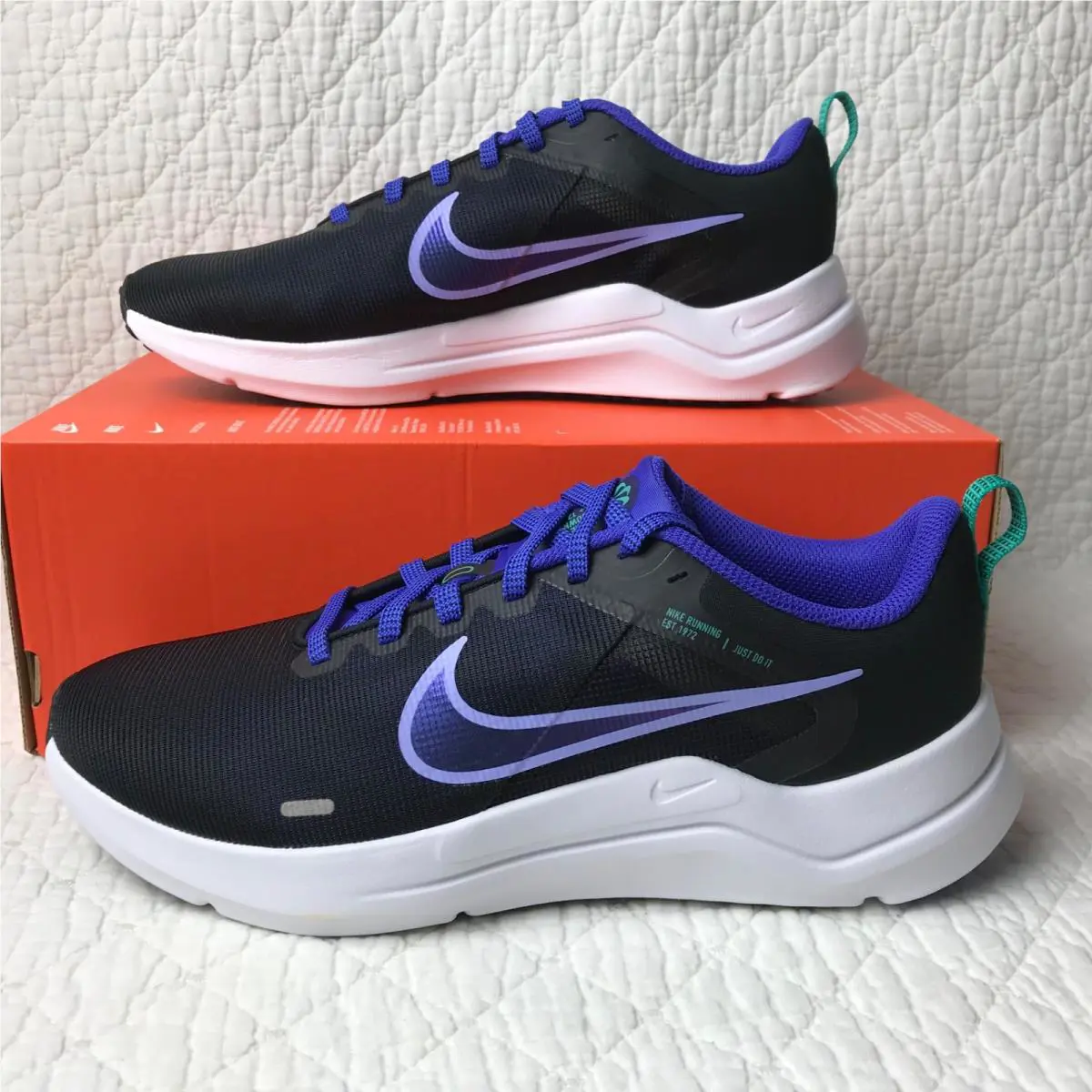 Nike shoes - Nike Downshifter 12 - Downshifter - DD9294-003 - black/light thistle lapis 1