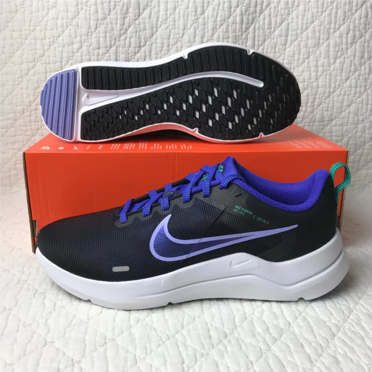 Nike shoes - Nike Downshifter 12 - Downshifter - DD9294-003 - black/light thistle lapis 2