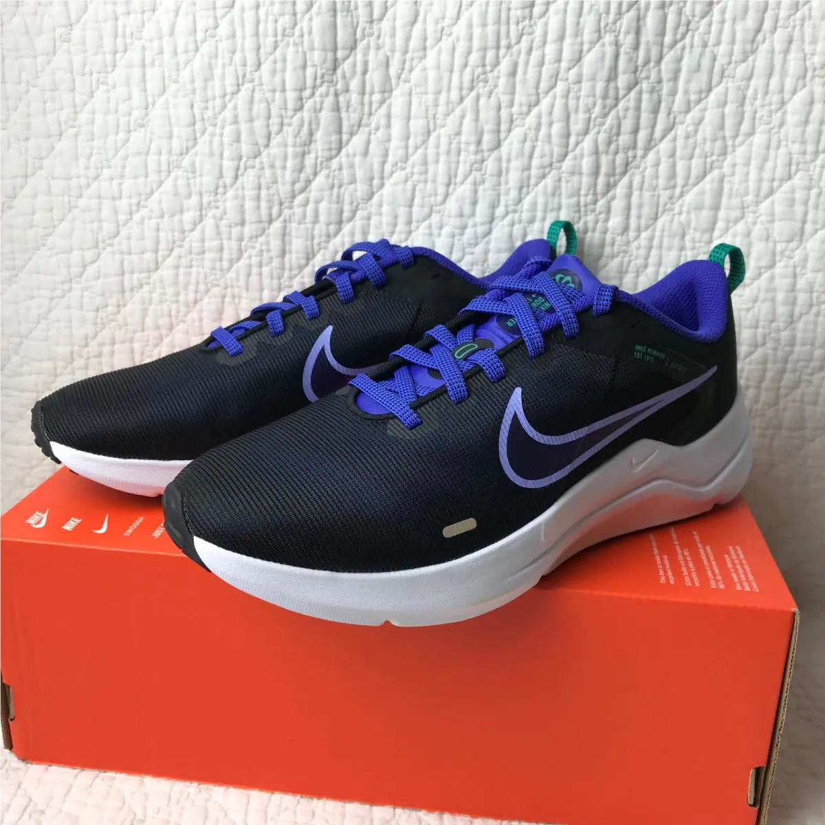 Nike shoes - Nike Downshifter 12 - Downshifter - DD9294-003 - black/light thistle lapis 5