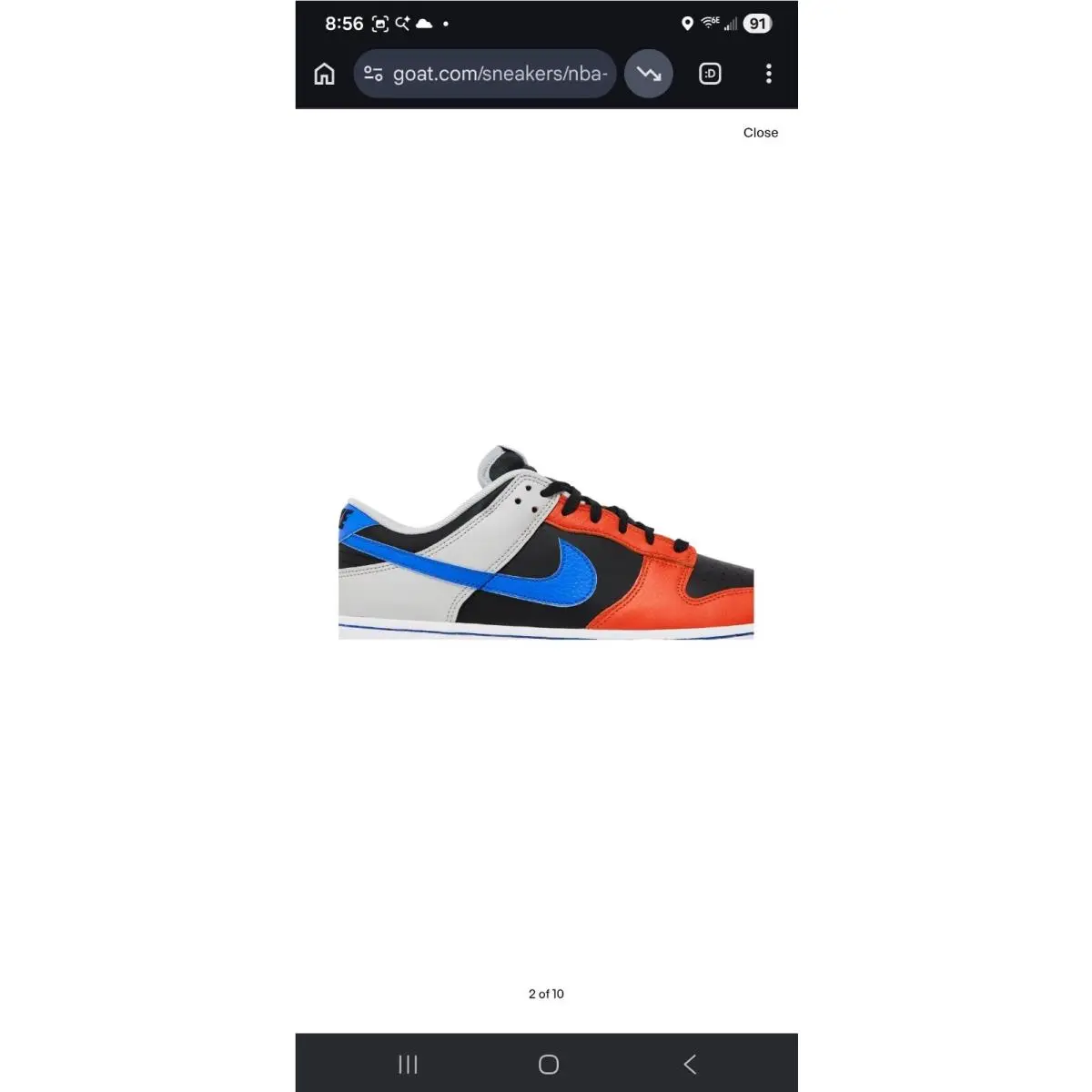 Nike shoes - Nike Dunk - Dunk - DD3363-002 - Orange, Manufacturer: Black/Racer Blue/Grey Fog/Orange 0