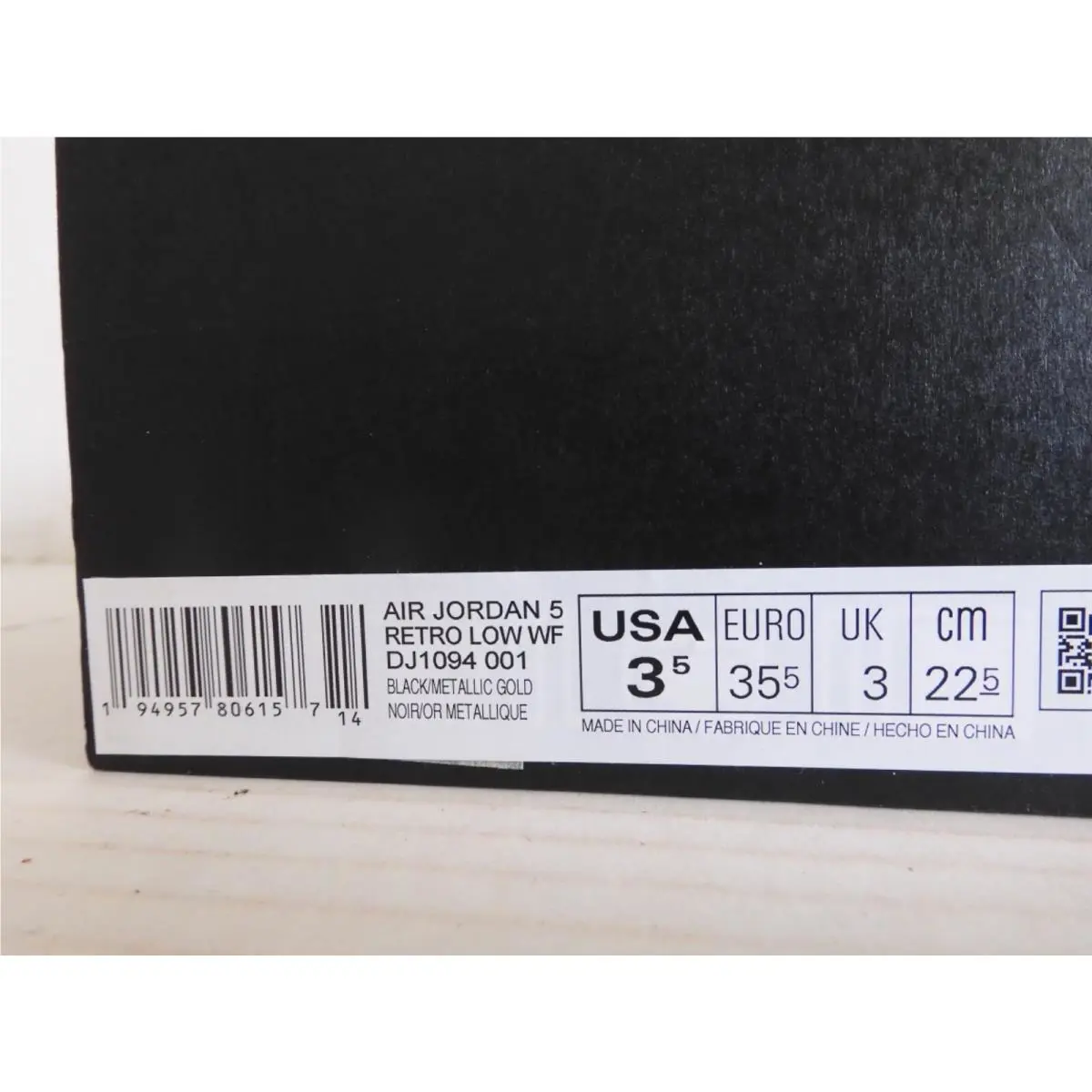 Nike shoes - Air Jordan 5 - Air - DJ1094-001 - Black (UPC: 0194957806157) 3