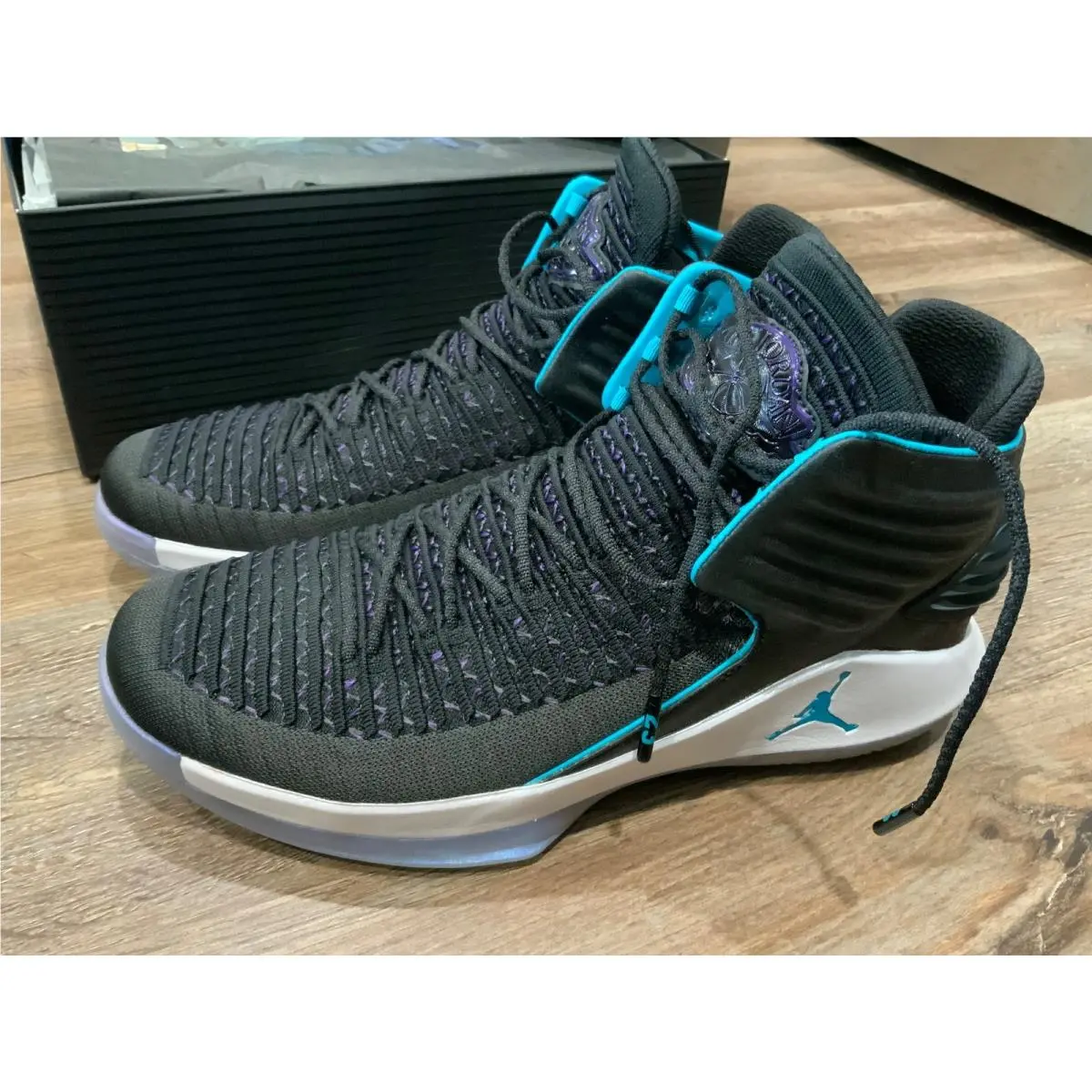 Nike Air Jordan Xxxii 32 Ceo Black Rapid Teal AA1253-016 Men`s Sz 10.5
