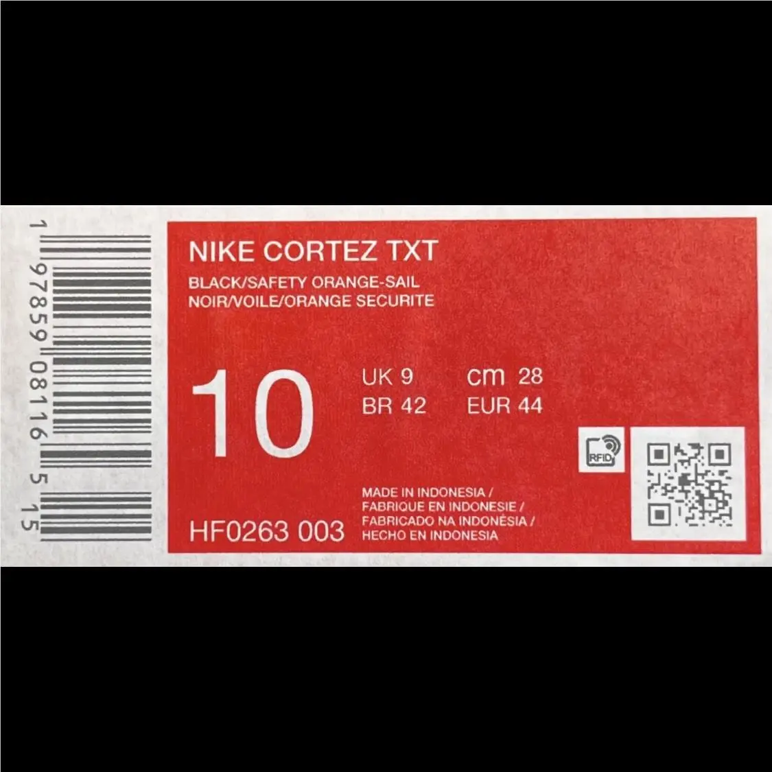 Nike shoes - Nike Cortez TXT - Cortez TXT - HF0263-003 - Black 8