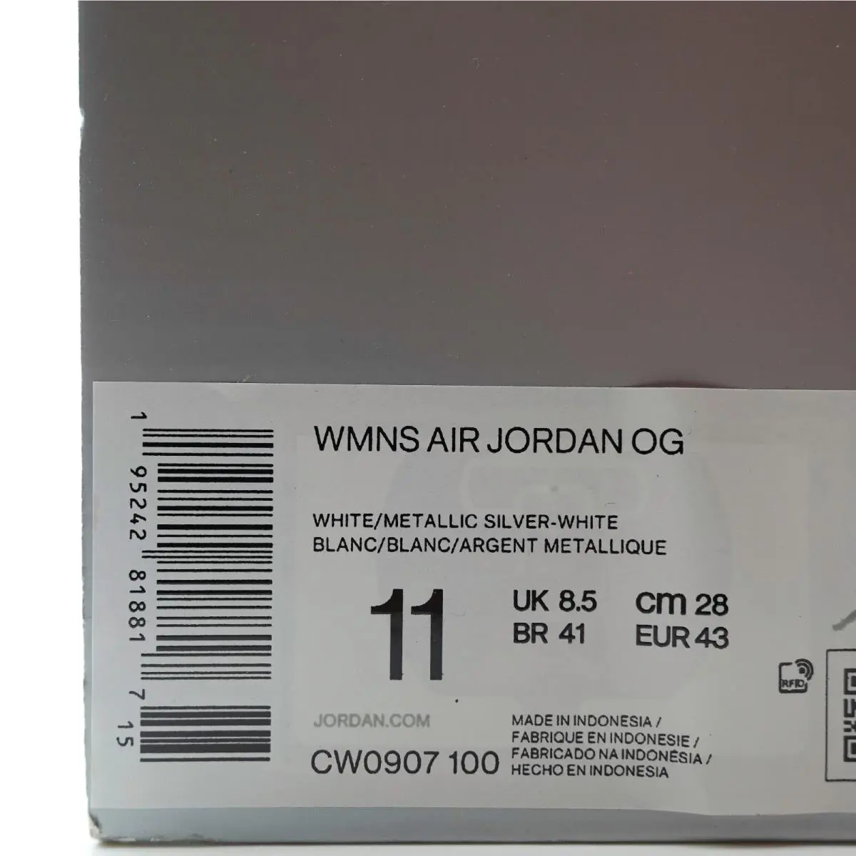 Nike shoes - Air Jordan OG - Air - CW0907 100 - White 9