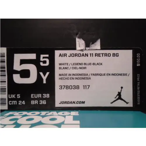 Nike shoes - Nike Air Jordan 11 Retro - 378038-117 - White 7