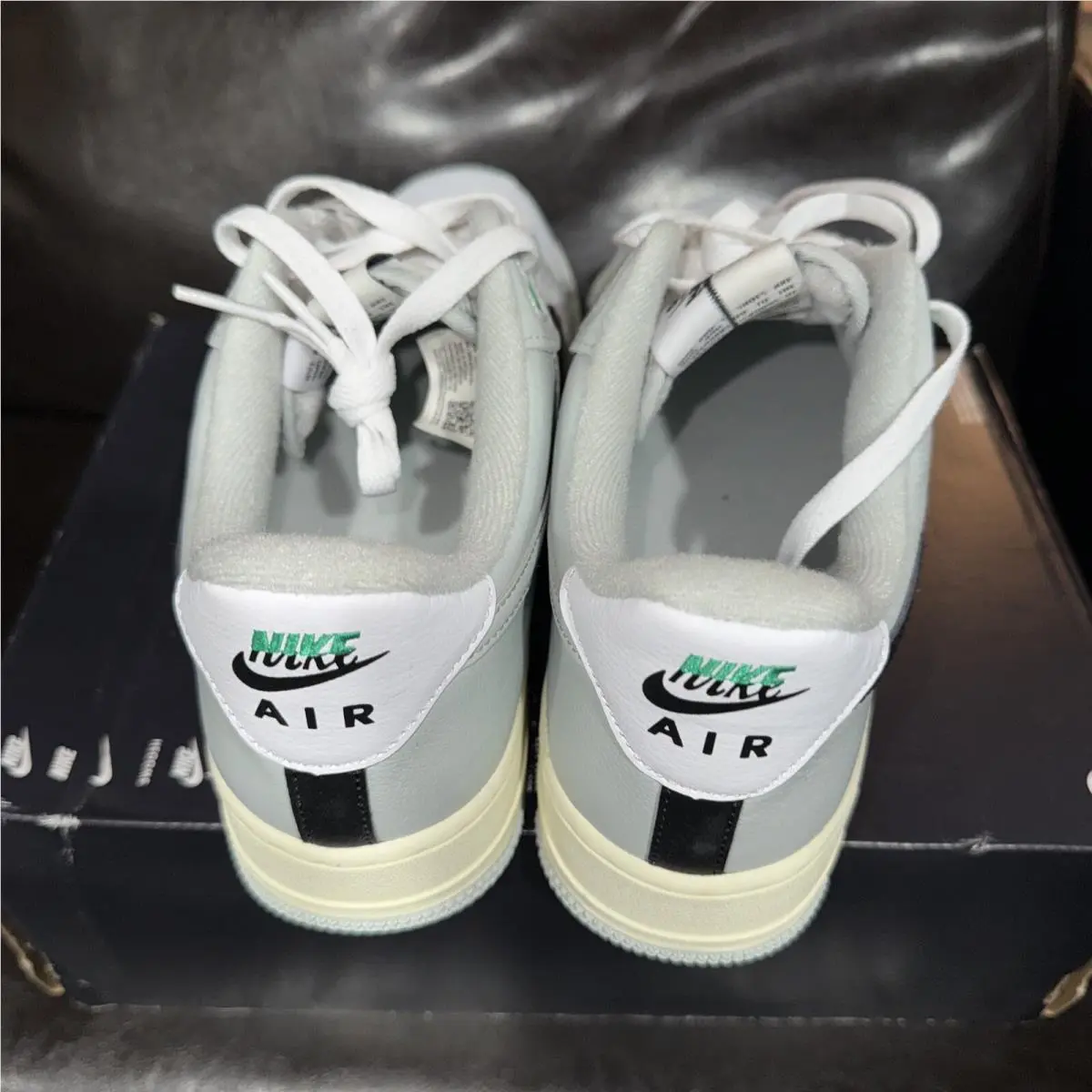 Nike shoes - Nike Air Force 1 - Air Force - White/Grey/Black, Main: White 2