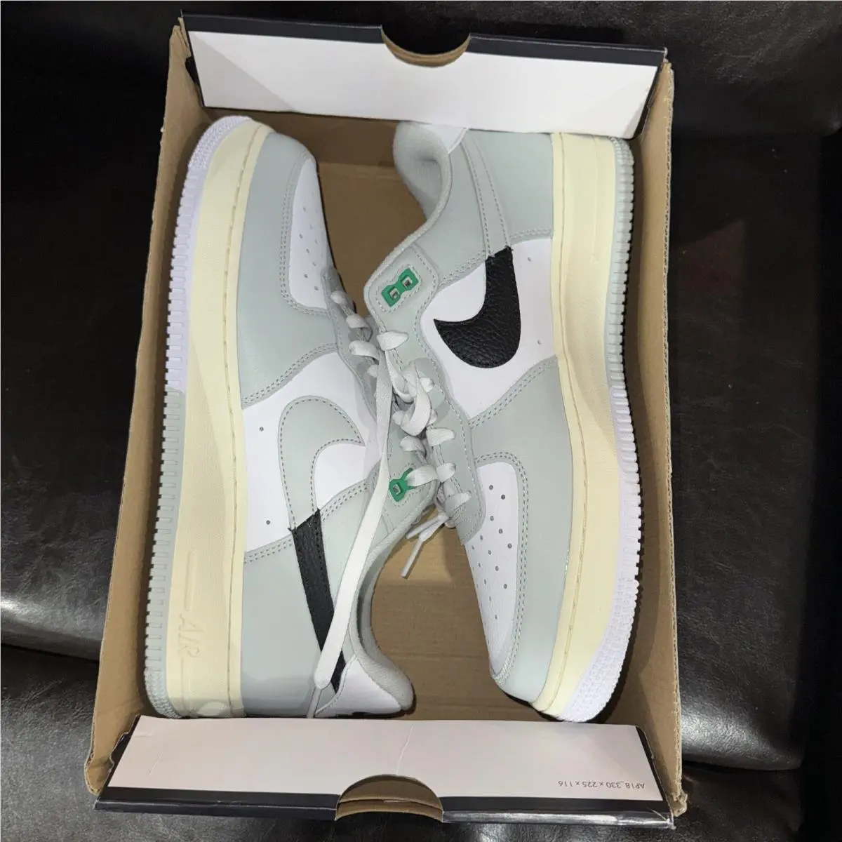 Nike shoes - Nike Air Force 1 - Air Force - White/Grey/Black, Main: White 3