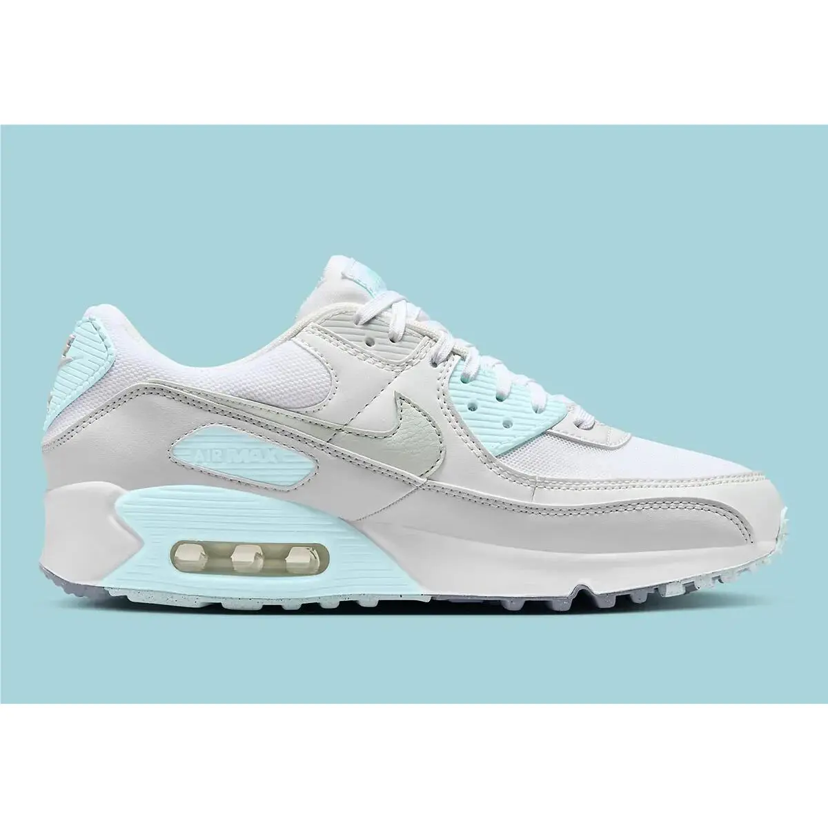 Nike shoes - Nike Air Max 90 - Air Max - White/Ice blue/Grey - DH8010-104 1
